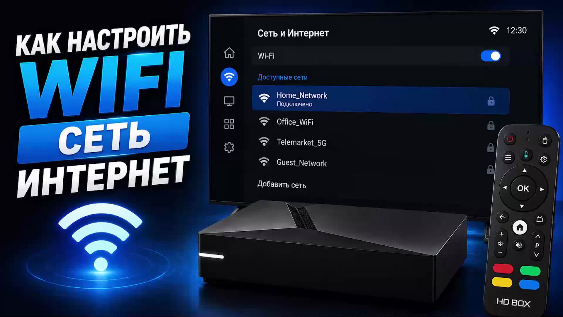 Как настроить Wi-Fi на HDBOX Z12Pro MAX